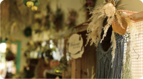 花を通じてシャーベットができること。